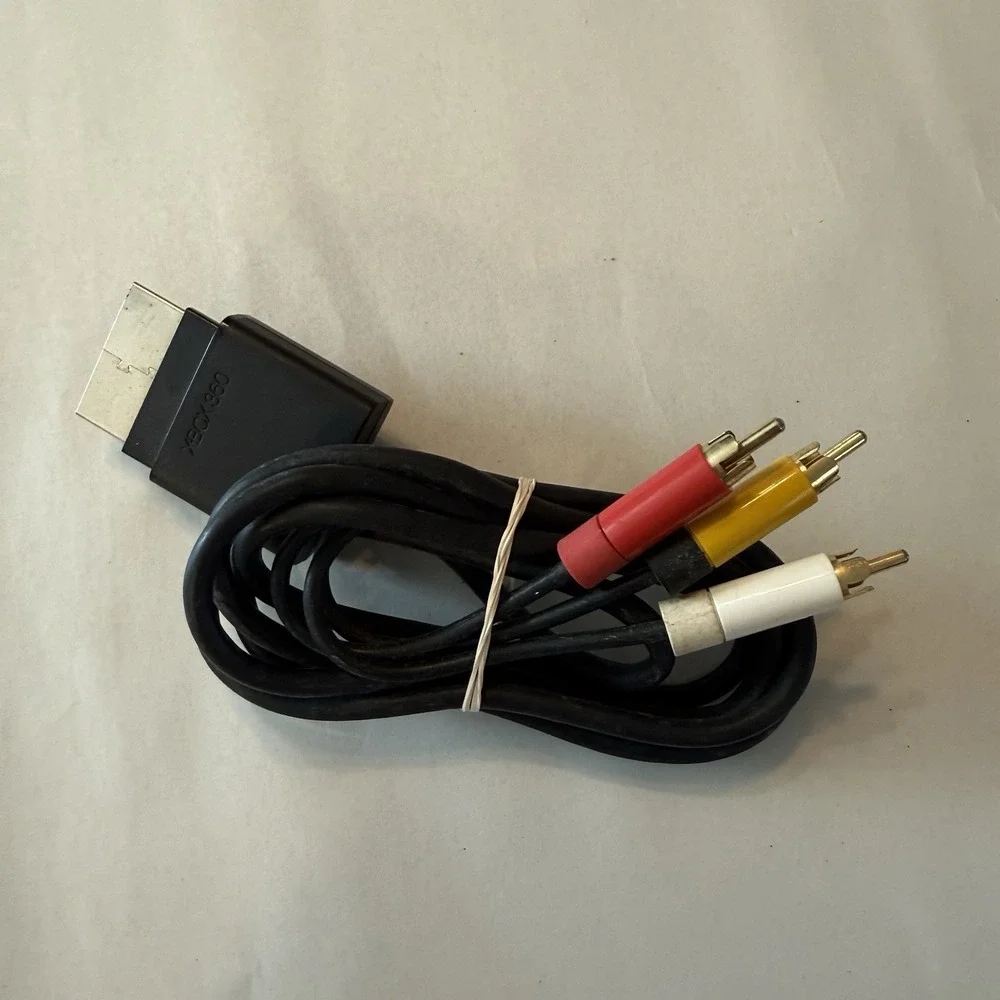 Genuine Official OEM Microsoft XBOX 360 Composite AV Cable X821376-001 Tested